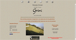 Desktop Screenshot of grisoni-vins.ch