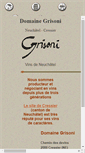 Mobile Screenshot of grisoni-vins.ch